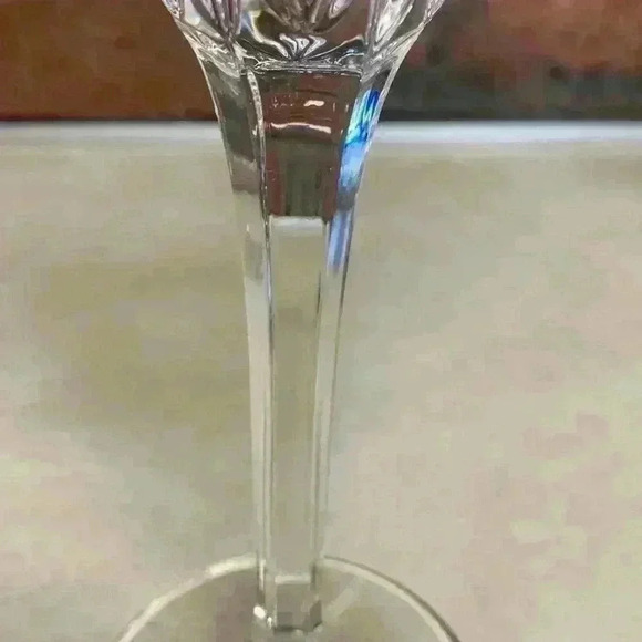 2 Mikasa Clear Crystal Candlestick Holders With Tags..Pattern Is Icicles - Picture 3 of 8